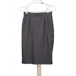 Vintage Yves Saint Laurent Wool and Cashmere Pencil Skirt